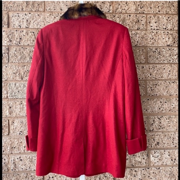 Terry Lewis Vintage Red Wool Coat Women's | S - Picture 3 of 7